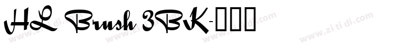 HL Brush 3BK字体转换